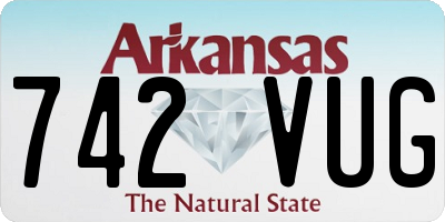 AR license plate 742VUG