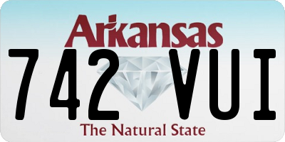 AR license plate 742VUI