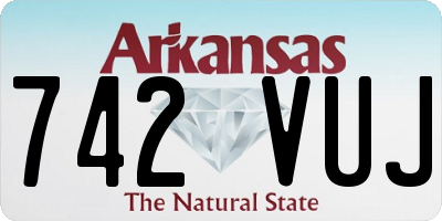 AR license plate 742VUJ