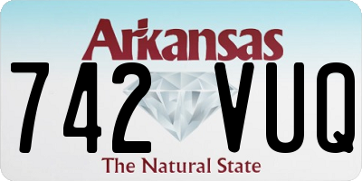 AR license plate 742VUQ
