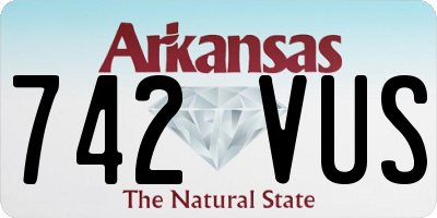 AR license plate 742VUS