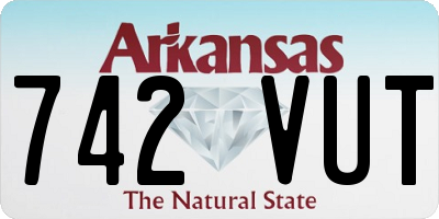 AR license plate 742VUT