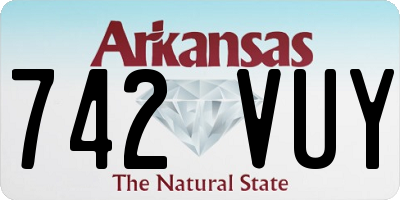 AR license plate 742VUY