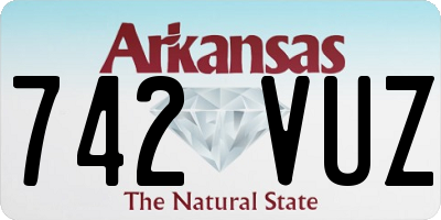 AR license plate 742VUZ