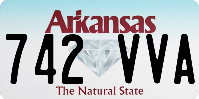 AR license plate 742VVA