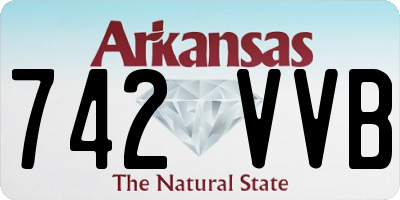 AR license plate 742VVB