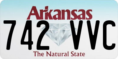 AR license plate 742VVC