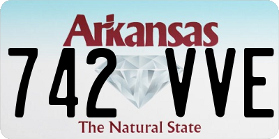 AR license plate 742VVE