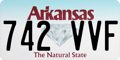 AR license plate 742VVF