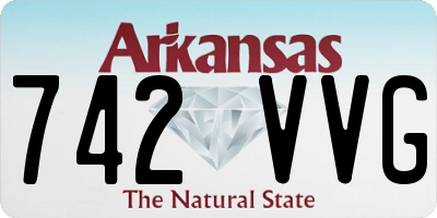 AR license plate 742VVG