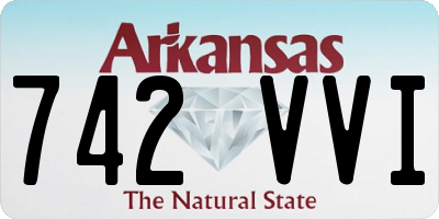 AR license plate 742VVI