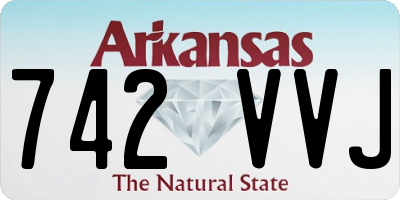 AR license plate 742VVJ