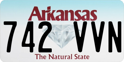AR license plate 742VVN