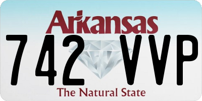 AR license plate 742VVP