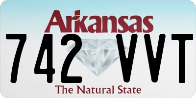AR license plate 742VVT