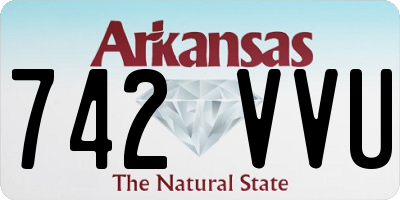 AR license plate 742VVU