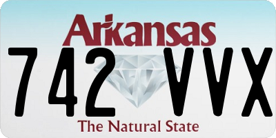 AR license plate 742VVX