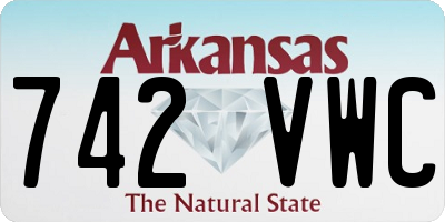 AR license plate 742VWC
