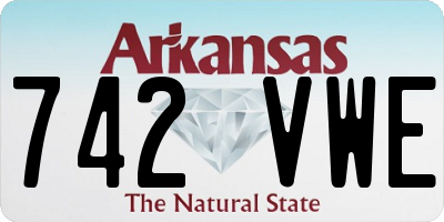 AR license plate 742VWE