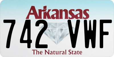 AR license plate 742VWF