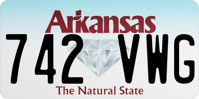 AR license plate 742VWG