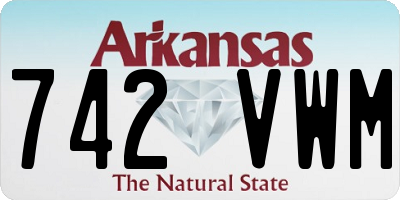 AR license plate 742VWM