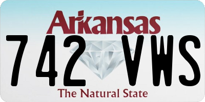 AR license plate 742VWS