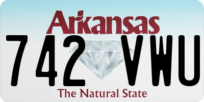 AR license plate 742VWU
