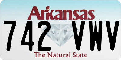 AR license plate 742VWV