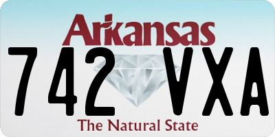 AR license plate 742VXA