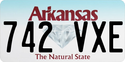 AR license plate 742VXE