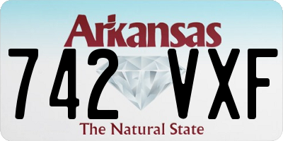 AR license plate 742VXF