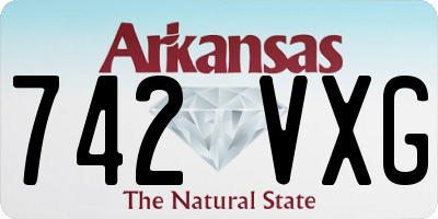 AR license plate 742VXG