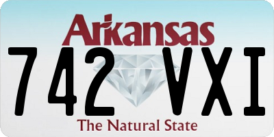 AR license plate 742VXI
