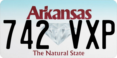 AR license plate 742VXP