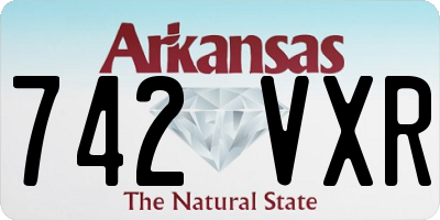 AR license plate 742VXR