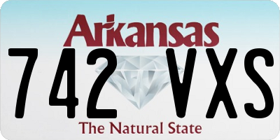 AR license plate 742VXS