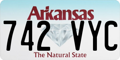 AR license plate 742VYC