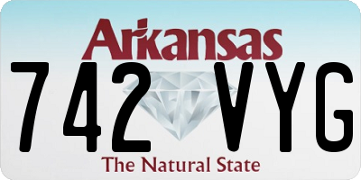AR license plate 742VYG