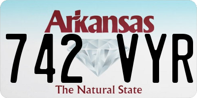 AR license plate 742VYR