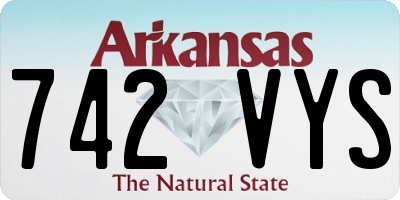 AR license plate 742VYS