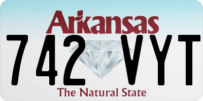 AR license plate 742VYT