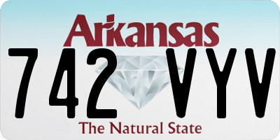 AR license plate 742VYV