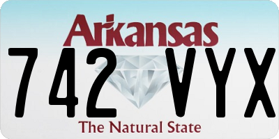 AR license plate 742VYX