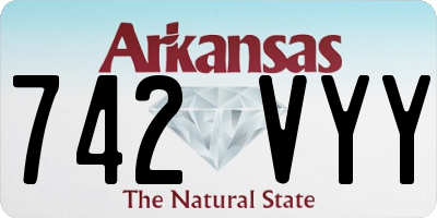 AR license plate 742VYY