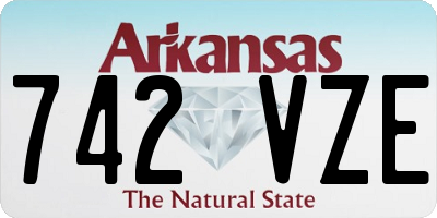AR license plate 742VZE