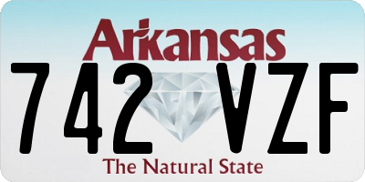 AR license plate 742VZF