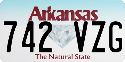 AR license plate 742VZG