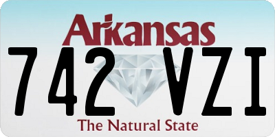AR license plate 742VZI