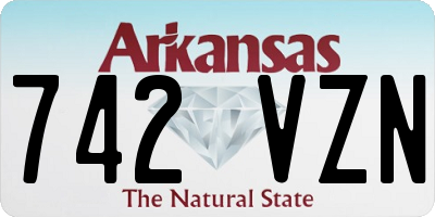 AR license plate 742VZN